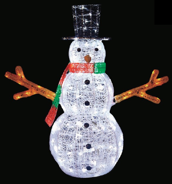 クリスタルグロー・スノーマン　PVCSNOWMANB