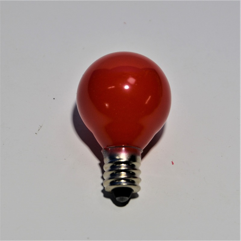 電球　G30　110V5W　E12　赤　国民球　在庫処分