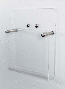 アルモード　アクリル壁付けパンフレットラックA4三ツ折　4512　パンフレットラックオプション