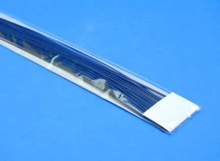 銅バインド線　0.9mm　450mmカット　50本入　黒　（0.9銅バインド線カット）
