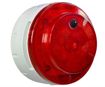 日恵製作所　VK10M-D48JR-DK　ニコUFOミューボ　赤　道路工事　DC12～48V