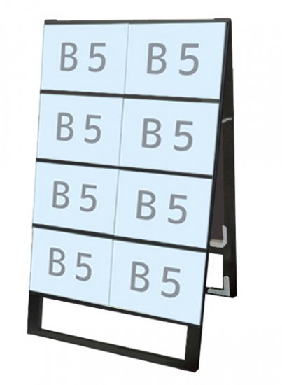TOKISEI（常盤精工）　BCCSK-B5Y16R　ブラックカードケーススタンド看板　【B5横16両面】